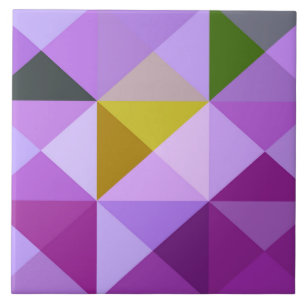 Carreau Trivet de mosaïque couleur pourpre de la lavande