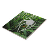 Carreau Trivet en céramique marécage Lily 6 x6 (Côté)
