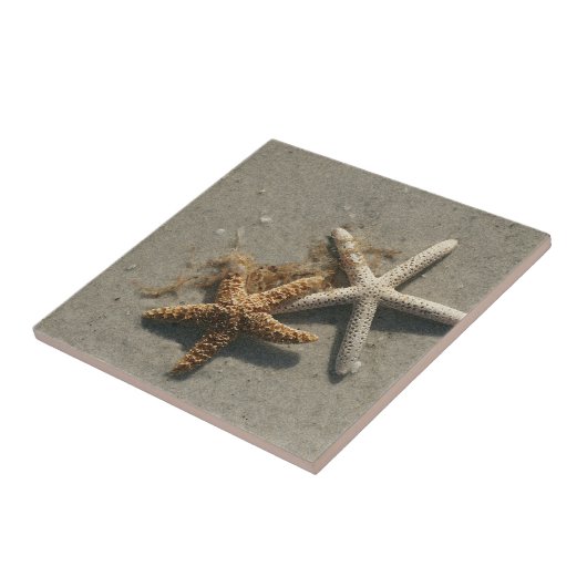 Carreau Trivet en tuile de sésame en étoile (Côté)