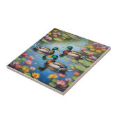 Carreau Trois canards colverts (Côté)