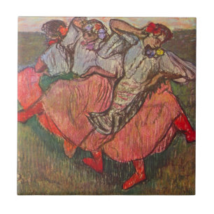 Carreau Trois Danseurs russes par Edgar Degas