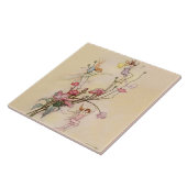 Carreau « Trois esprits fous de joie » par Warwick Goble (Côté)