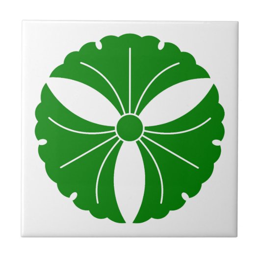 Carreau Trois feuilles de ginkgo (Devant)