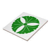 Carreau Trois feuilles de ginkgo (Côté)