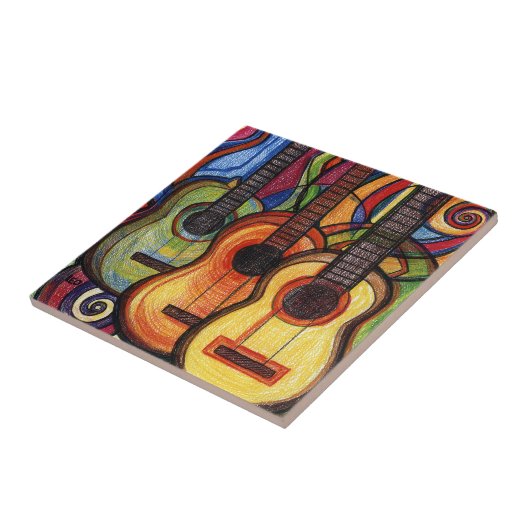 Carreau Trois guitares (Côté)