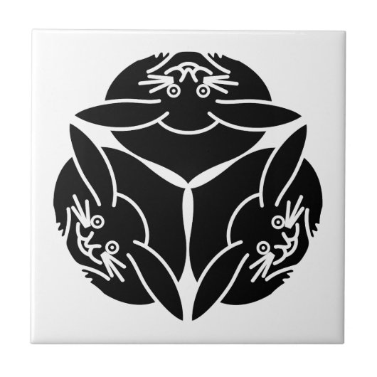 Carreau Trois lapins (Devant)