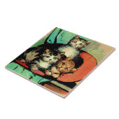 Carreau trois petits chatons (Côté)