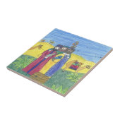 Carreau Trois sages (Côté)