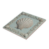 Carreau Trompe L'oeil Marine Life Clam Shell ID1190d (Côté)