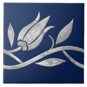 Carreau Tronc turc en argent Bordure sans fil (Devant)