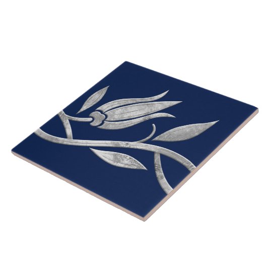 Carreau Tronc turc en argent Bordure sans fil (Côté)