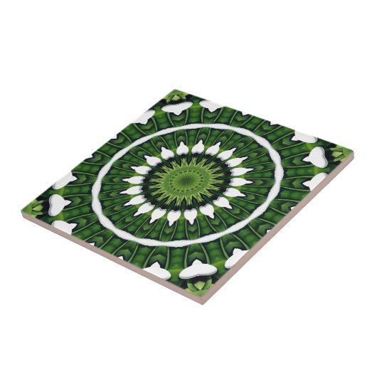 Carreau Tropical Green Mandala (Côté)