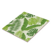 Carreau Tropical Leaves & Monstera Seamless Pattern (Côté)
