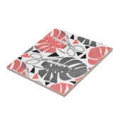 Carreau Tropical print monstera leaves scissors jungle exo (Côté)