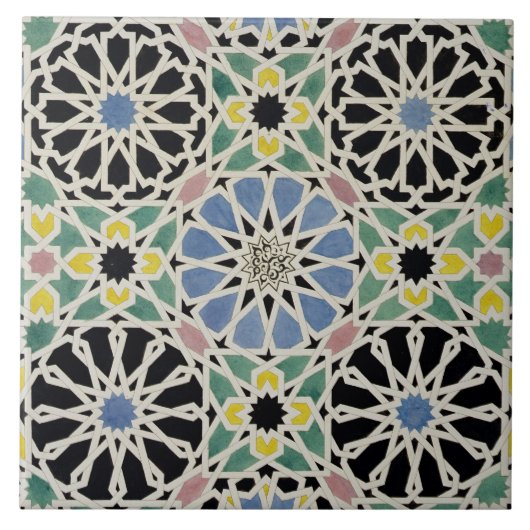 Carreau Trottoir de mosaïque à Alhambra, 'de l'Arabe (Devant)