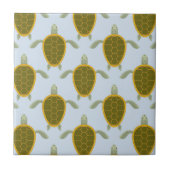 Carreau Troupeau de motif de tortues de mer (Devant)