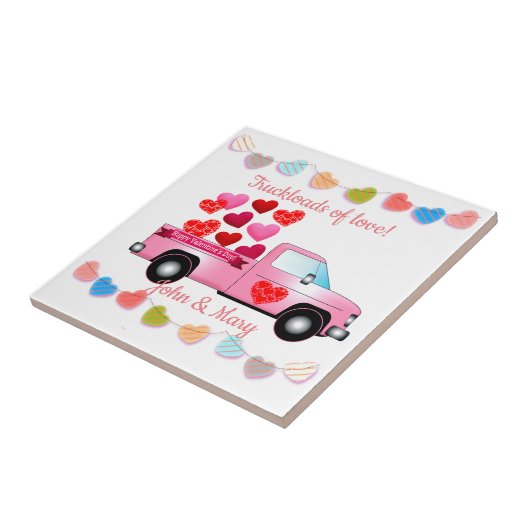 Carreau Trucload of Love ! Personnalisé (Côté)