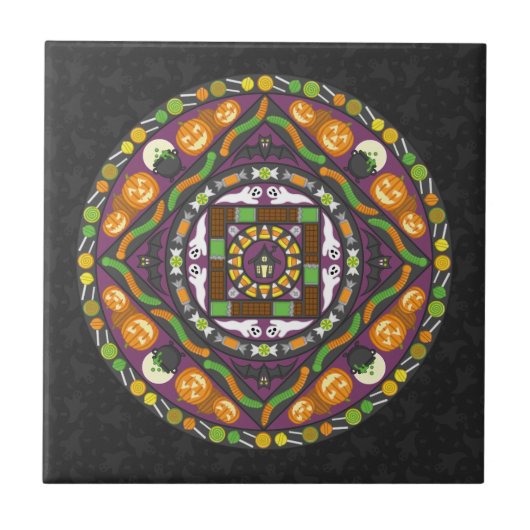 Carreau Trucs et traitements Mandala Tile (Devant)