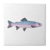 Carreau Truite arc-en-ciel coloré (Devant)