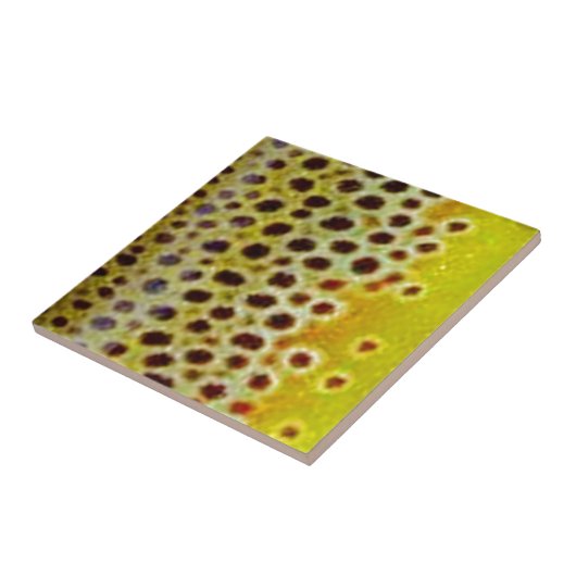 Carreau Truite Brown par PatternWear© (Côté)