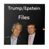 Carreau Trump/Epstein Files Ceramic Tile (Devant)