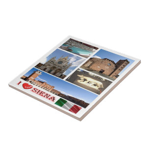 Carreau TSC037 SIENA I Love, Mosaïque, Toscane,