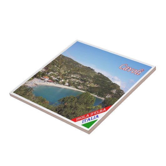 Carreau TSC083 CAVOLI, île ELBA, Toscane, (Côté)