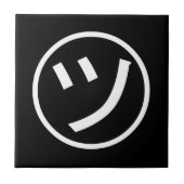 Carreau ㋡ Tsu Kana Katakana Smiling Emoji / Emoticon (Devant)