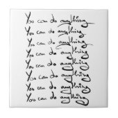 Carreau TU PEUX FAIRE QUOI QUE CE SOIT ! Guillemet inspira (Devant)