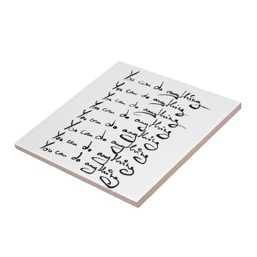 Carreau TU PEUX FAIRE QUOI QUE CE SOIT ! Guillemet inspira (Côté)