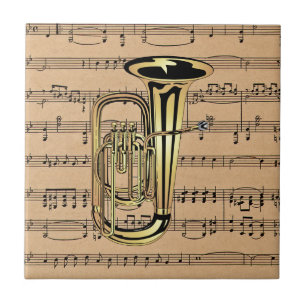 Carreau Tuba ~ Avec fond de partition
