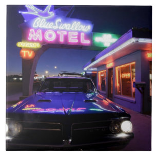 Carreau Tucumcari, Nouveau Mexique, Etats-Unis. Itinérair