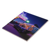 Carreau Tucumcari, Nouveau Mexique, Etats-Unis. Itinéraire (Côté)