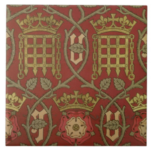 Carreau "Tudor s'est levé", papier peint de reproduction