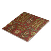 Carreau "Tudor s'est levé", papier peint de reproduction (Côté)