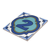 Carreau Tuile 2 d'adresse de nombre d'île de Catalina (Côté)