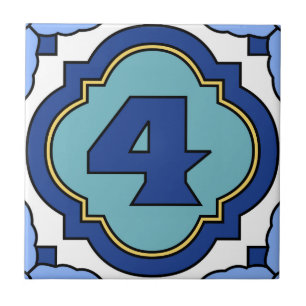 Carreau Tuile 4 d'adresse de nombre d'île de Catalina