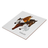 Carreau Tuile, 5 têtes de cheval (Côté)
