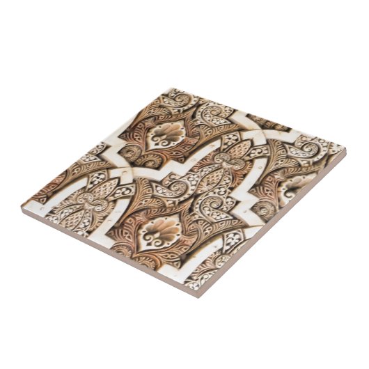 Carreau Tuile #7 de mur d'Alhambra (Côté)