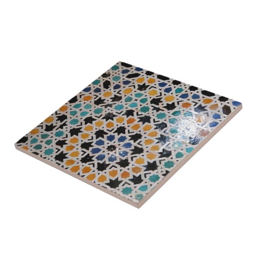 Carreau Tuile #9 de mur d'Alhambra (Côté)