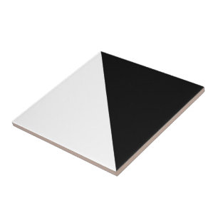 Carreau Tuile à la maison blanche à moitié noire de