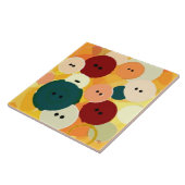 Carreau Tuile abstraite de conception de bouton (Côté)