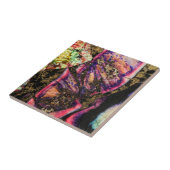 Carreau Tuile abstraite de macro d'agate de sédiment de (Côté)