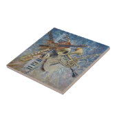 Carreau Tuile abstraite de mélodie (Côté)