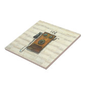 Carreau tuile antique de téléphone payant de mur (Côté)