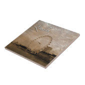 Carreau Tuile Antiqued d'art d'oeil de Londres (Côté)