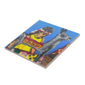 Carreau Tuile argentée de lama (Côté)