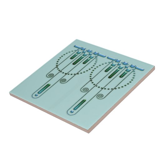 Carreau Tuile Art Déco "Tons de". (Côté)