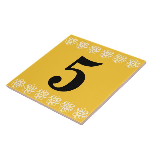 Carreau Tuile atomique de numéro de maison (Côté)