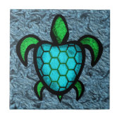 Carreau Tuile bleue de tortue de Shell (Devant)